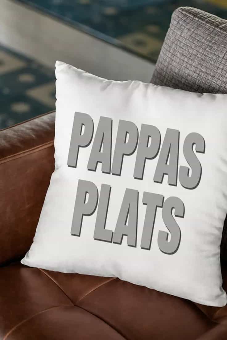 Dekorativ kudde Pappas plats – PAPPAS PLATS