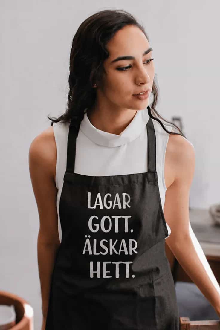 Förkläde Lagar gott älskar hett – LAGAR GOTT.