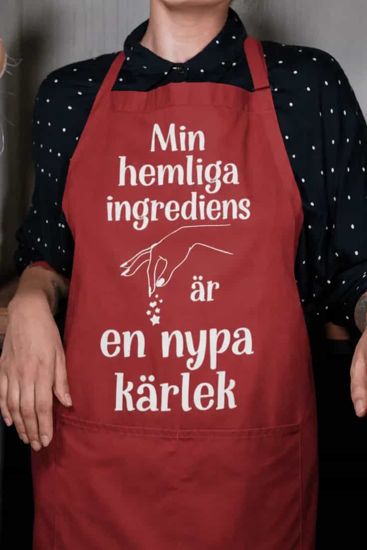 Förkläde Nypa kärlek – Min hemliga ingrediens