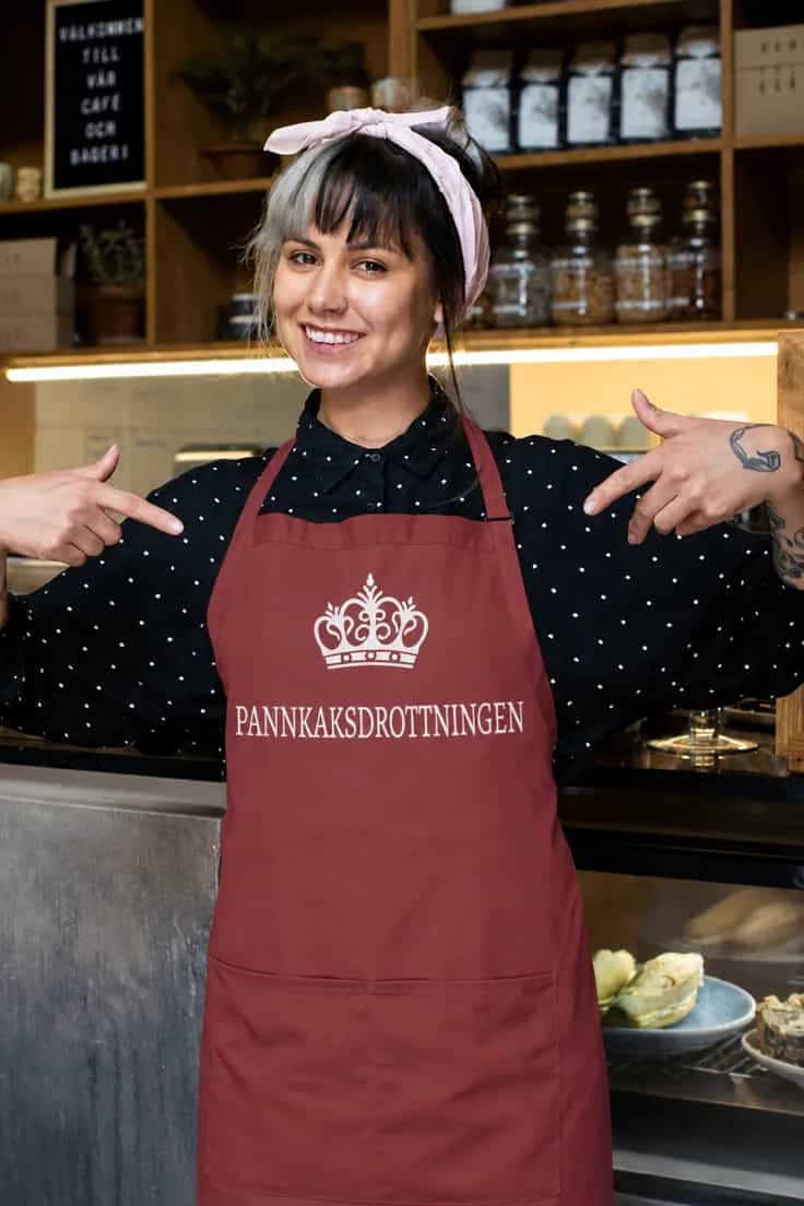 Förkläde pannkaksdrottningen – PANNKAKSDROTTNINGEN