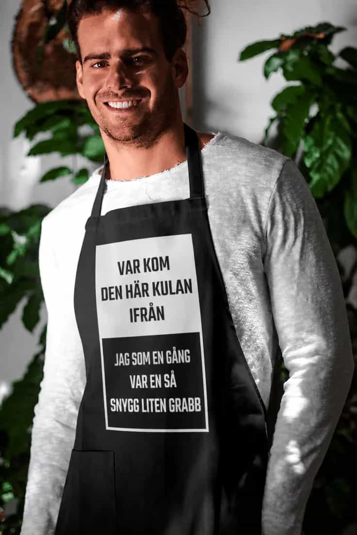 Förkläde Vart kom magen ifrån – VAR KOM DEN HÄR