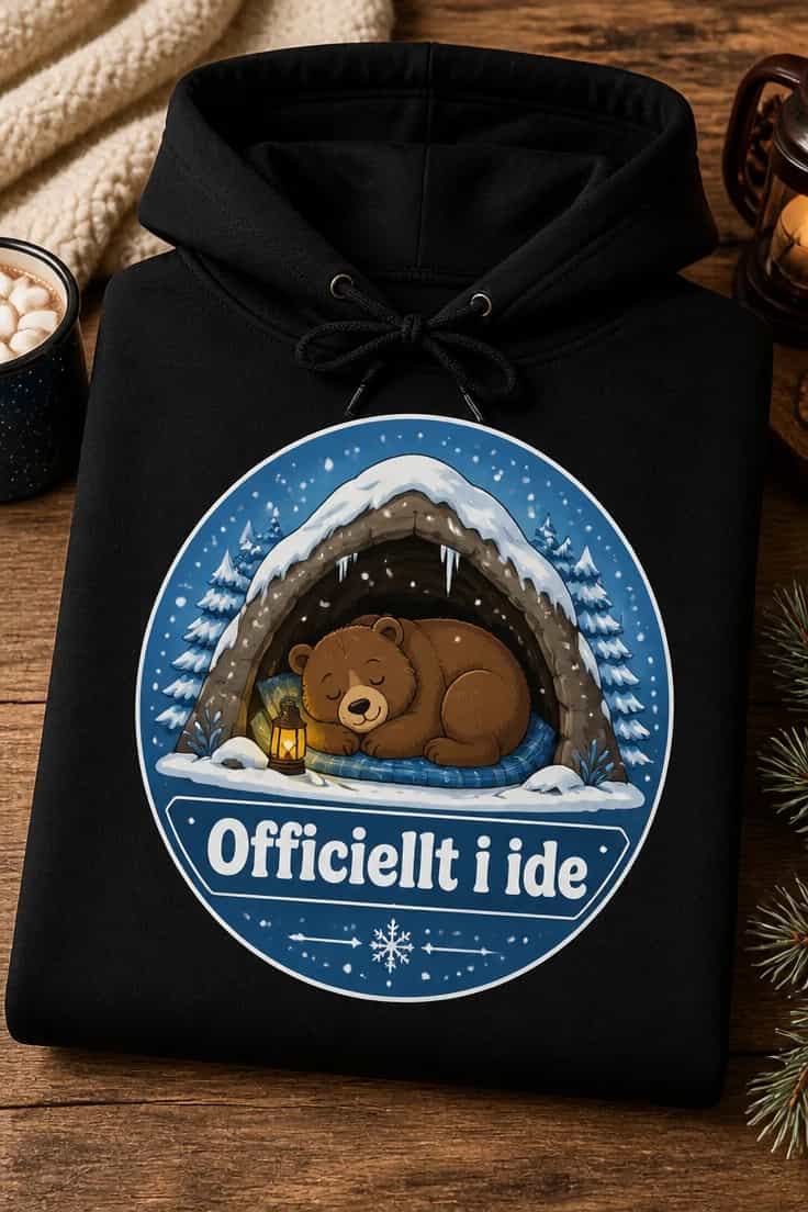 Huvtröja med tryck Officiellt i ide
