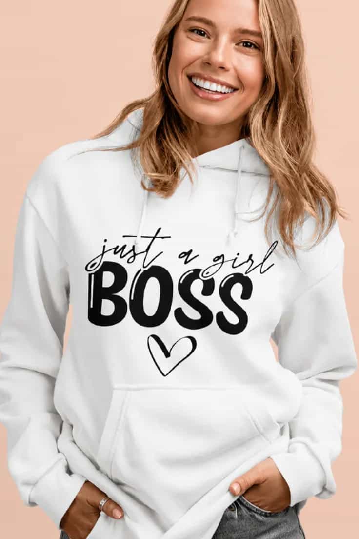 Tröja just a girl boss – just a girl BOSS