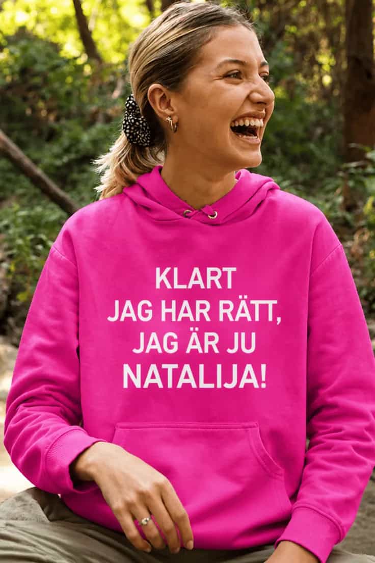 Tröja Klart jag har rätt med namn