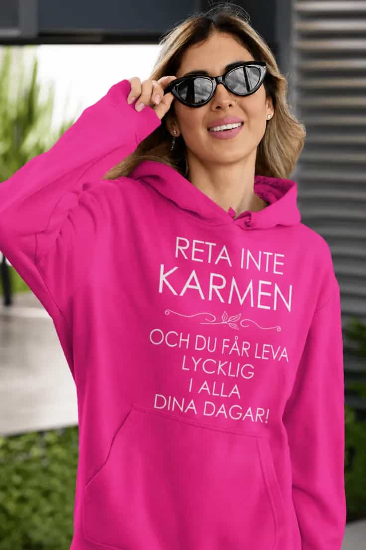 Tröja Reta inte med namn – RETA INTE KARMEN