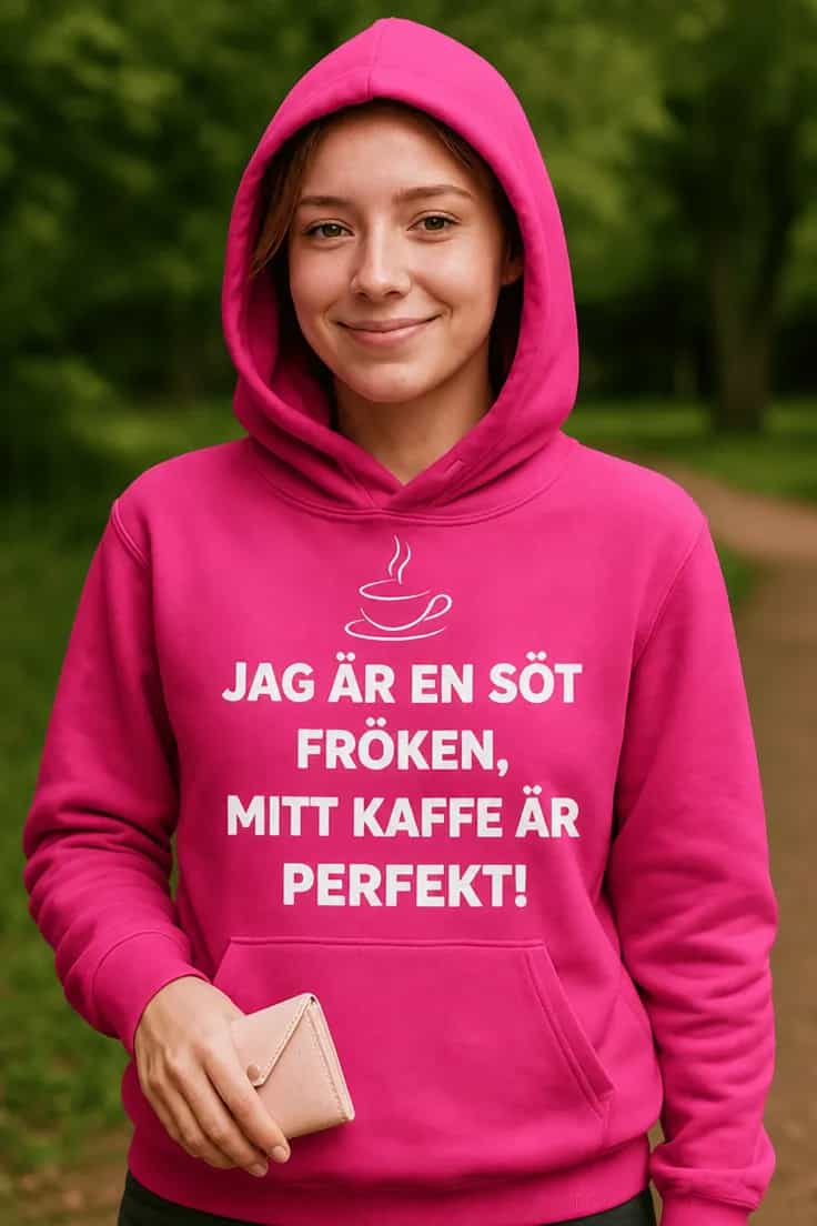 Tröja Söt fröken kaffe perfekt – JAG ÄR EN SÖT
