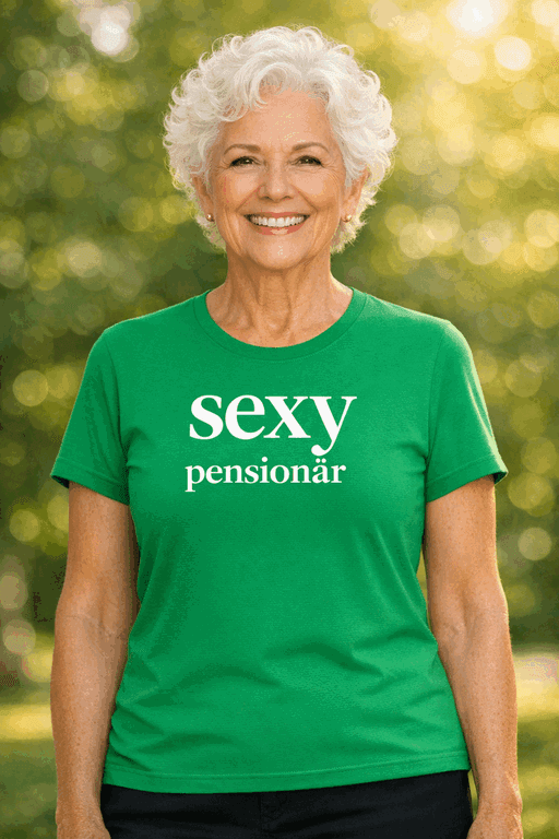 Rolig t-shirt SEXY pensionär