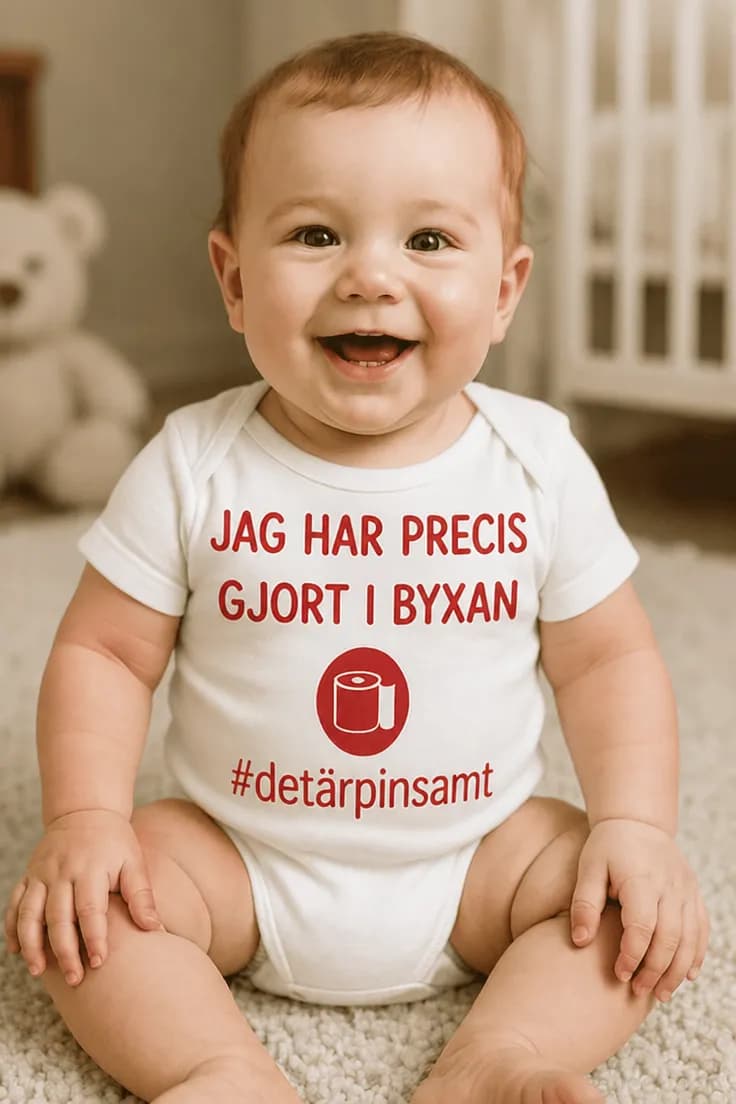 Baby-body Gjort i byxan – JAG HAR PRECIS