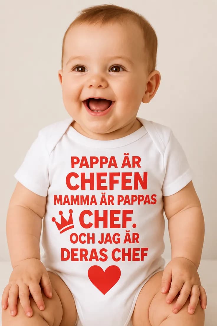 Baby-body Jag är chefen – chef eller chefinna