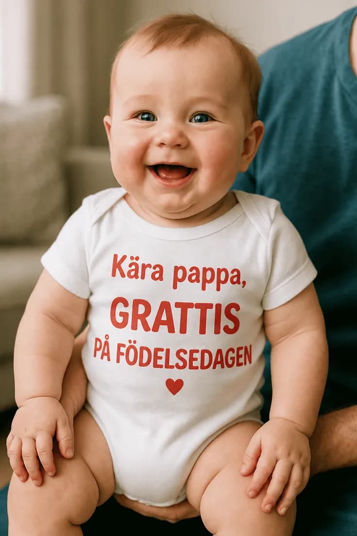 Baby-body kära pappa med valfri text