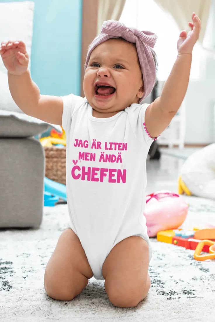 Baby-body Liten men ändå chefen – JAG ÄR LITEN