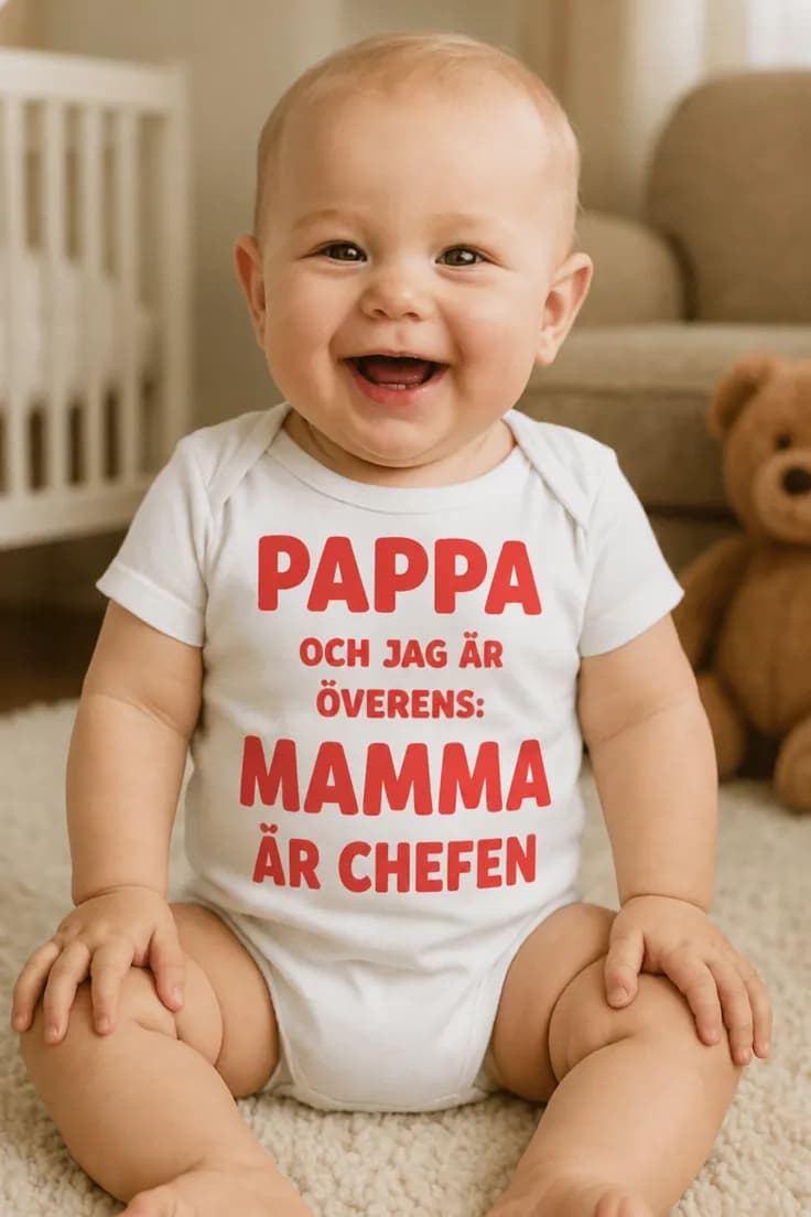 Baby-body Mamma är chefen – PAPPA OCH JAG