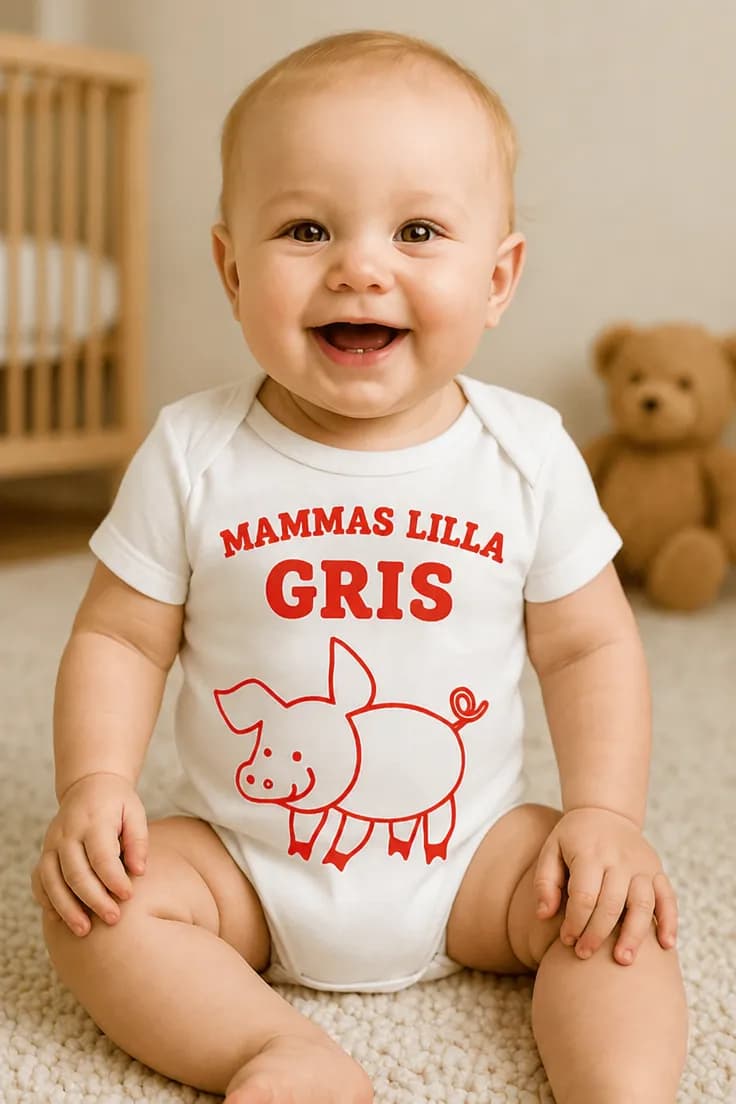 Baby-body Mammas lilla gris – MAMMAS LILLA GRIS