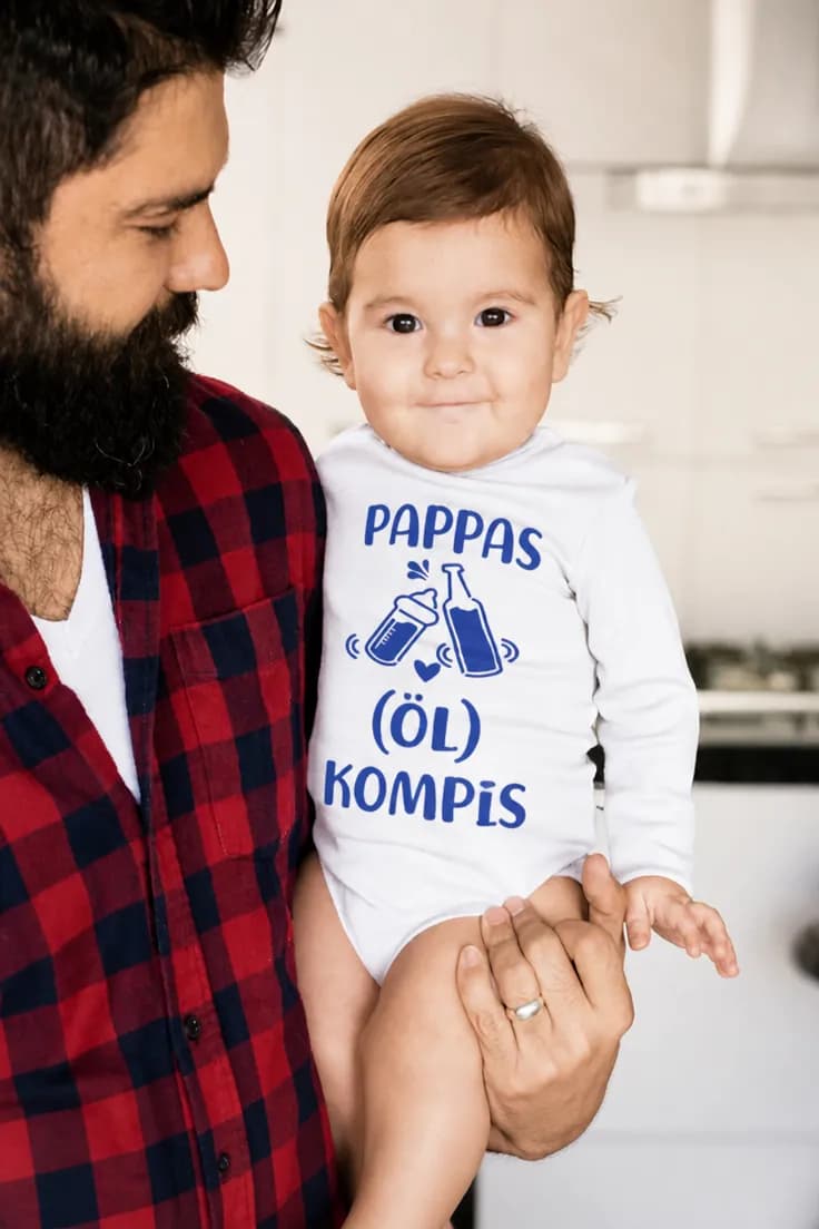 Baby-body Pappas ölkompis – PAPPAS (ÖL) KOMPIS