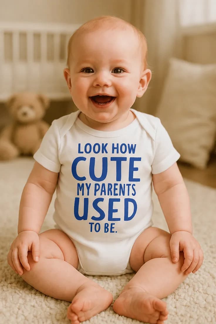 Baby-body Söta föräldrar – LOOK HOW CUTE MY PARENTS