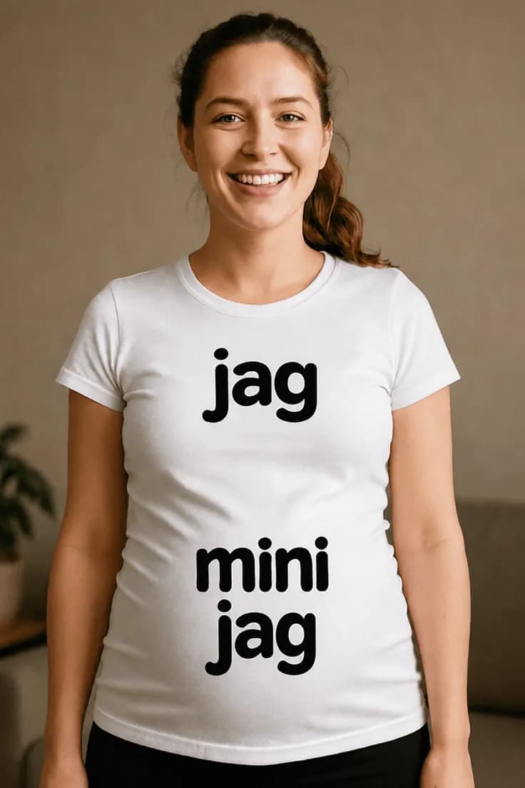 Gravid t-shirt Jag mini jag – jag mini jag