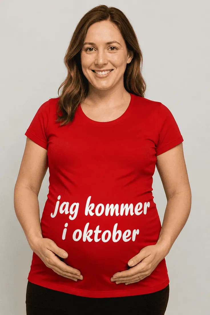 Gravid t-shirt Kommer i oktober