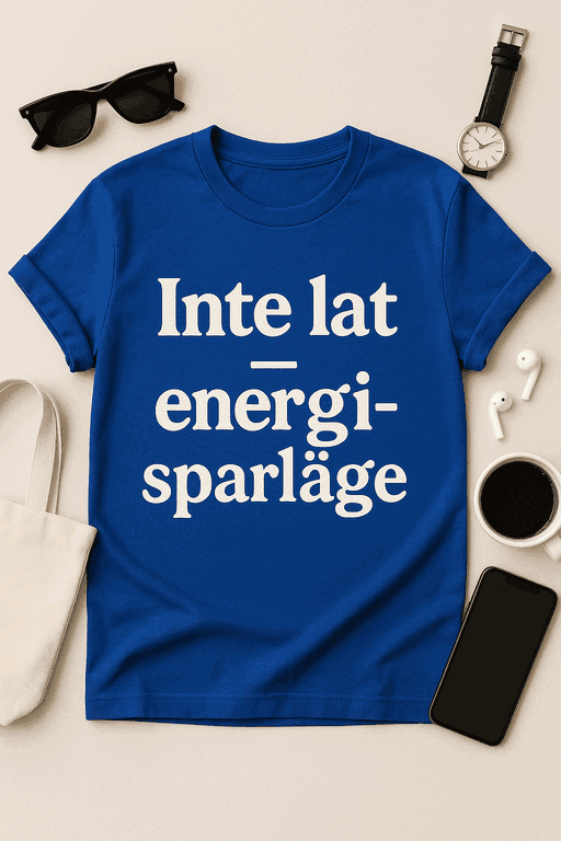 Inte lat – energisparläge T-shirt
