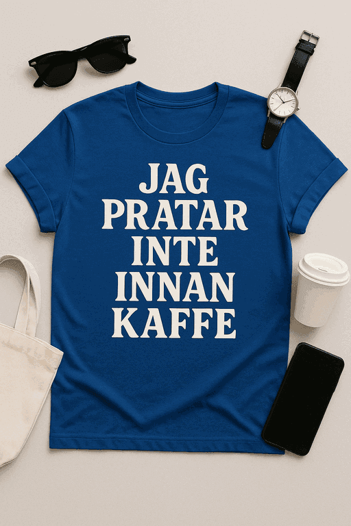 Jag pratar inte innan kaffe - T-shirt