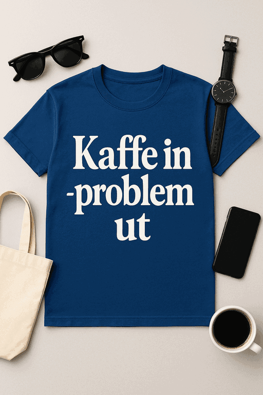 Kaffe in – problem ut T-shirt