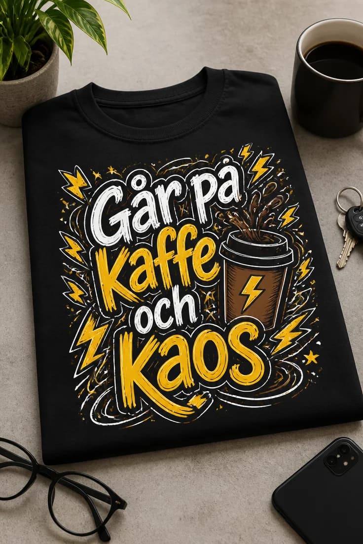 Kaffetröja – Går på kaffe och kaos