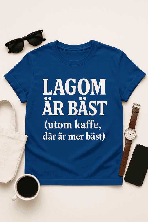 Lagom är bäst – utom kaffe t-shirt