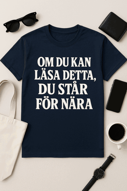 Om du kan läsa detta T-shirt