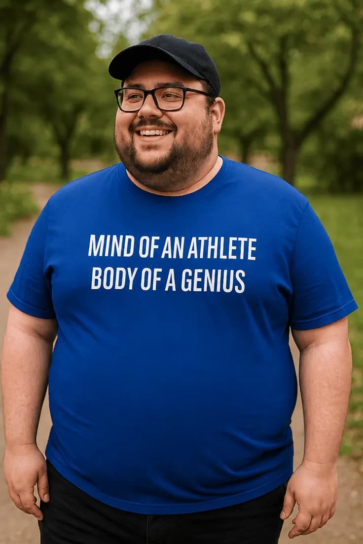 Rolig t-shirt Atlet och geni – MIND OF AN ATHLETE BODY