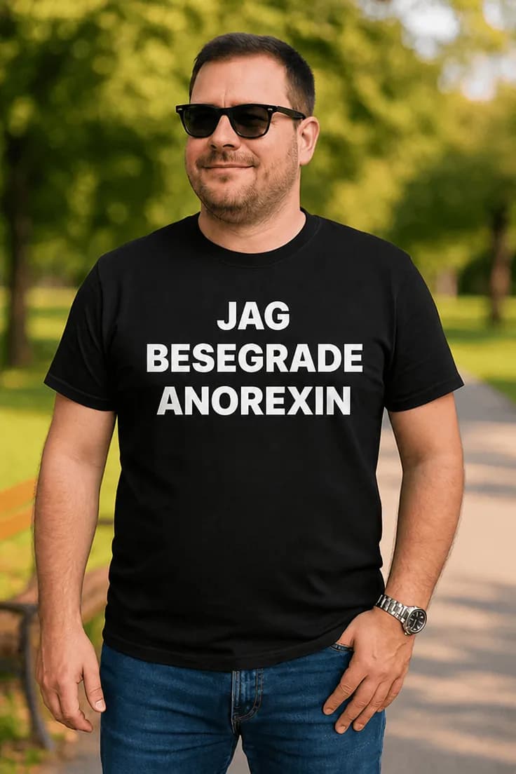 Rolig t-shirt Besegrade anorexin – JAG BESEGRADE
