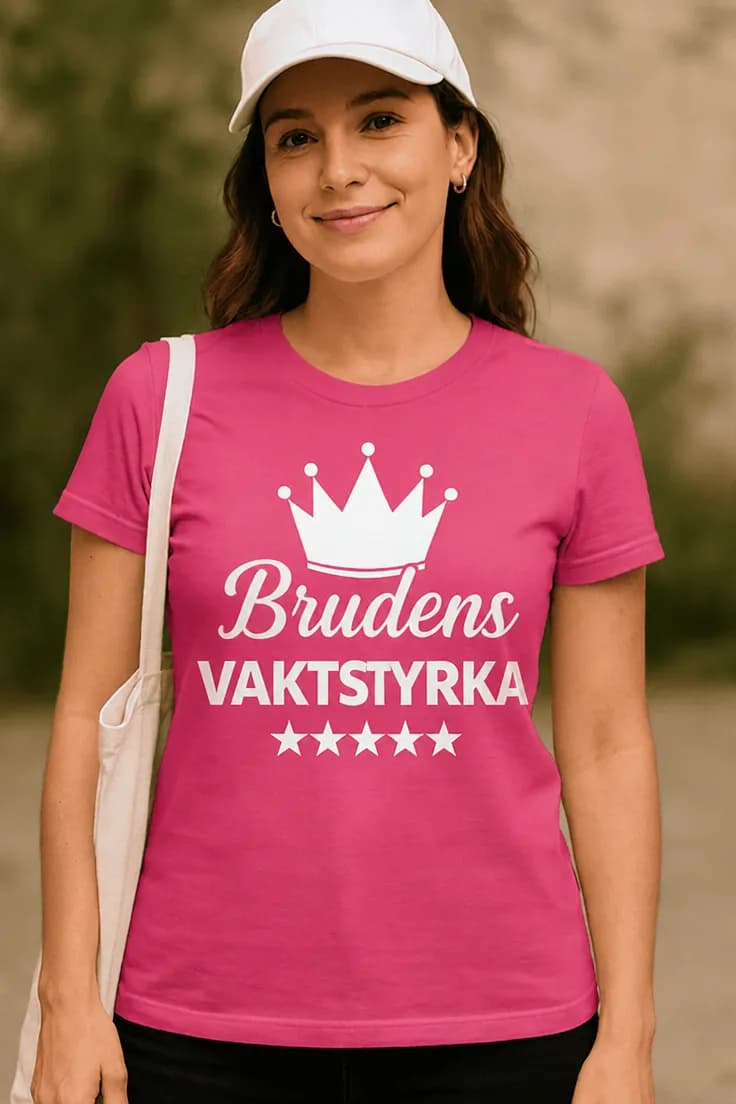 Rolig t-shirt Brudens vaktstyrka – Brudens VAKTSTYRKA