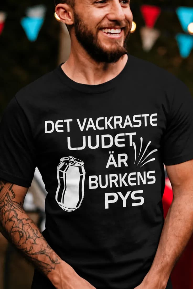 Rolig t-shirt Burkens bästa ljud – DET VACKRASTE