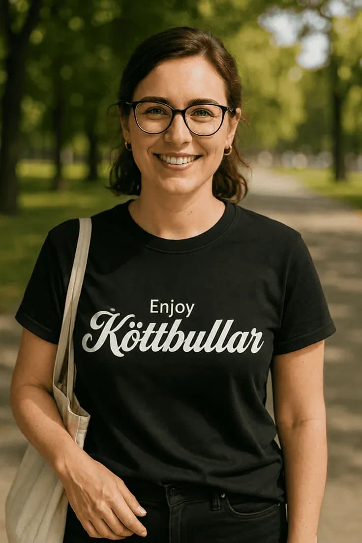 Rolig t-shirt Enjoy köttbullar | Enjoy Köttbullar