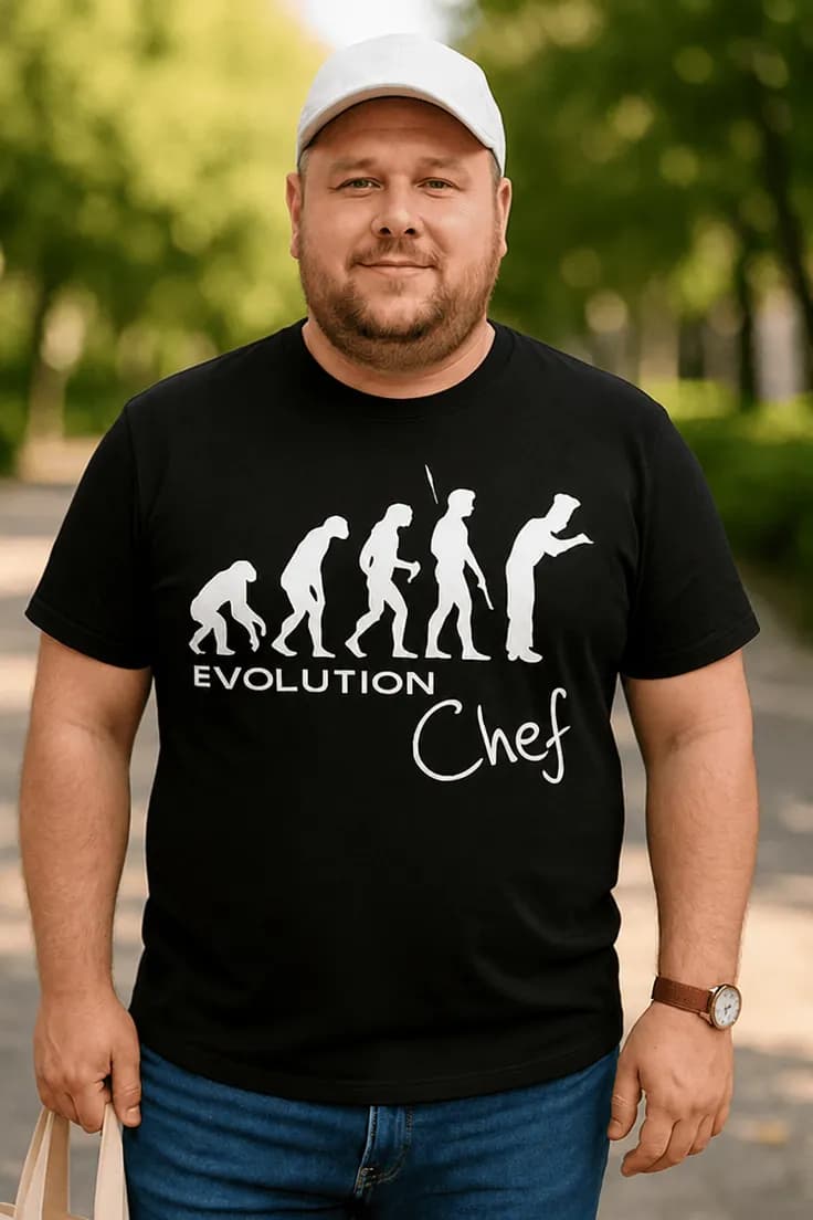 Rolig t-shirt Evolution kock – EVOLUTION Chef