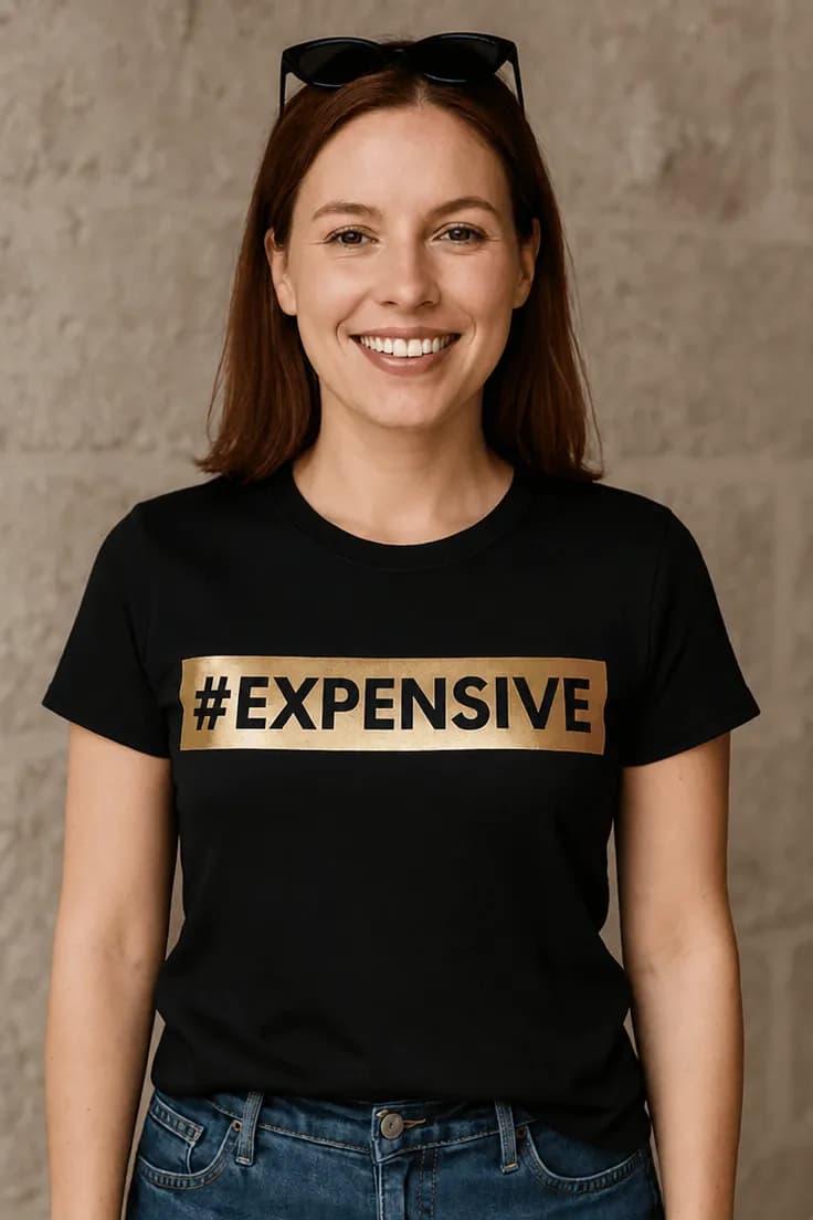 Rolig t-shirt Expensive – #EXPENSIVE