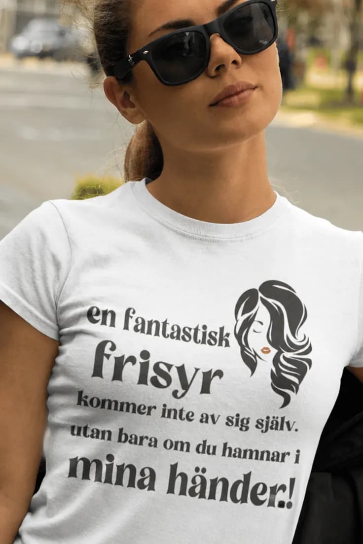 Rolig t-shirt Fantastisk frisyr – en fantastisk