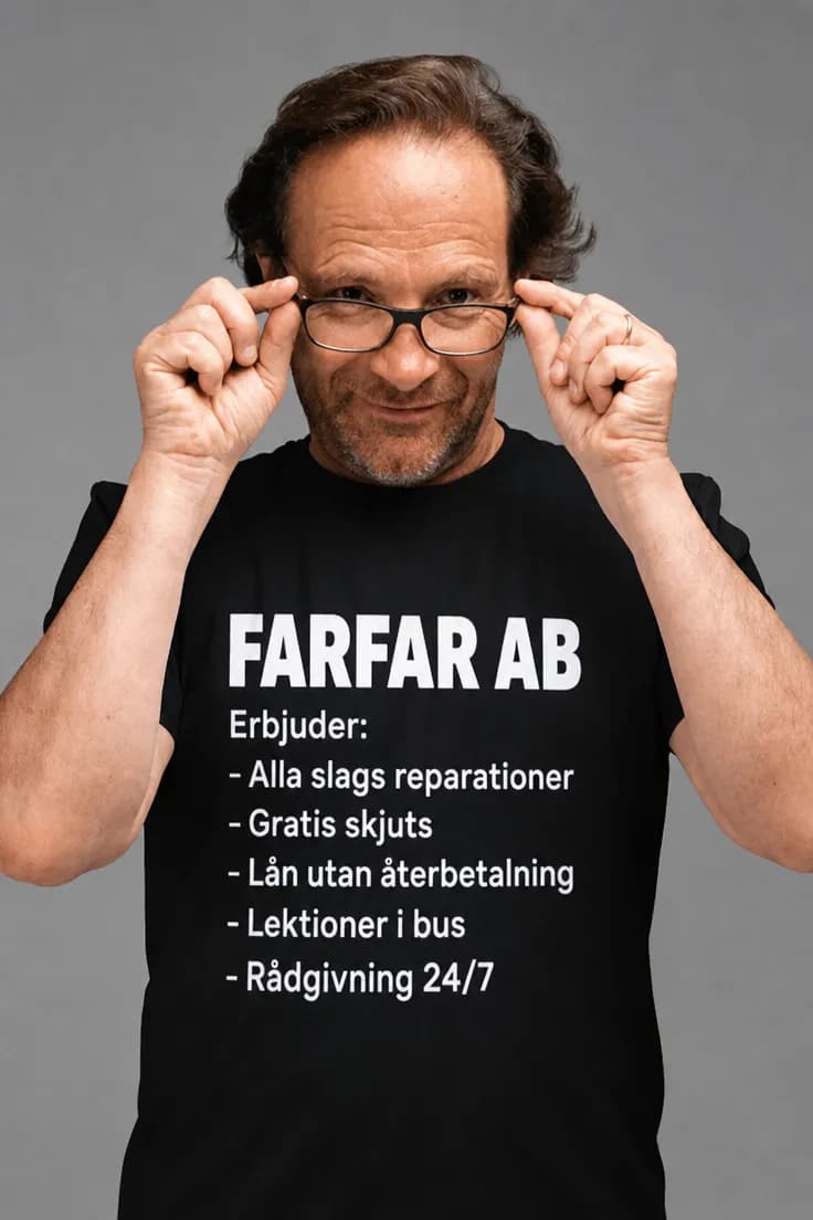 Rolig t-shirt Farfar ab – FARFAR AB