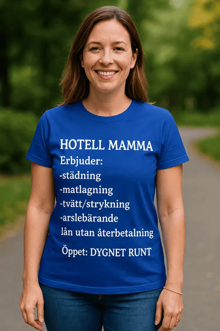 Rolig t-shirt Hotell mamma – HOTELL MAMMA