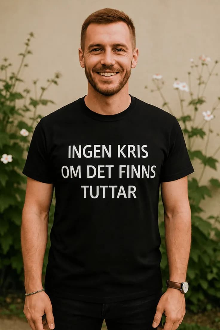Rolig t-shirt Ingen kris med tuttar