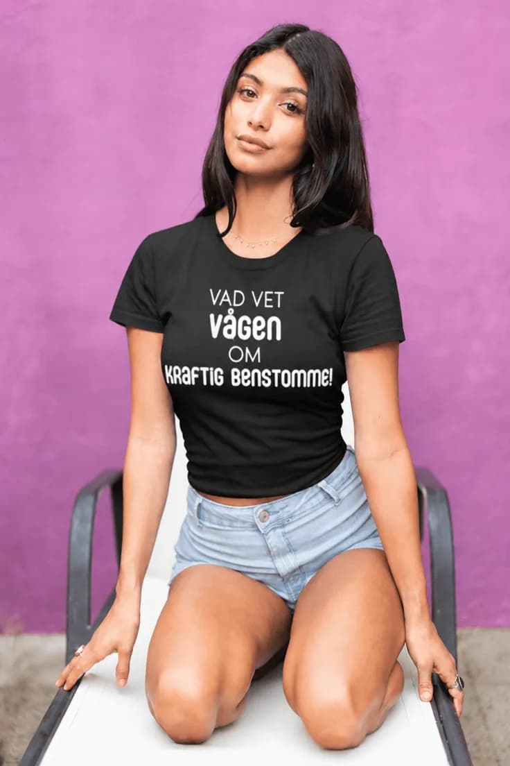 Rolig t-shirt Kraftig benstomme – VAD VET VÅGEN