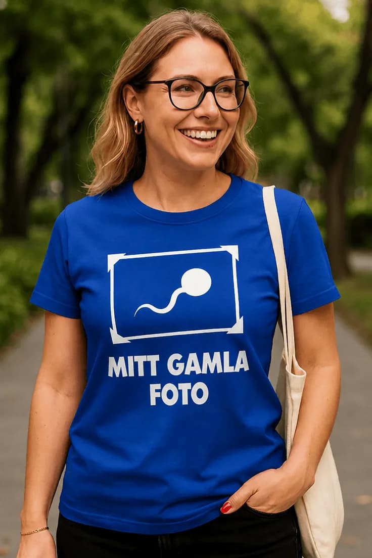Rolig t-shirt Mitt gamla foto – MITT GAMLA FOTO