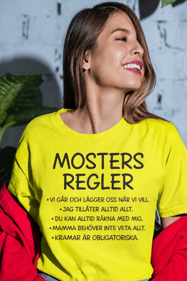 Rolig t-shirt Mosters regler – MOSTERS REGLER
