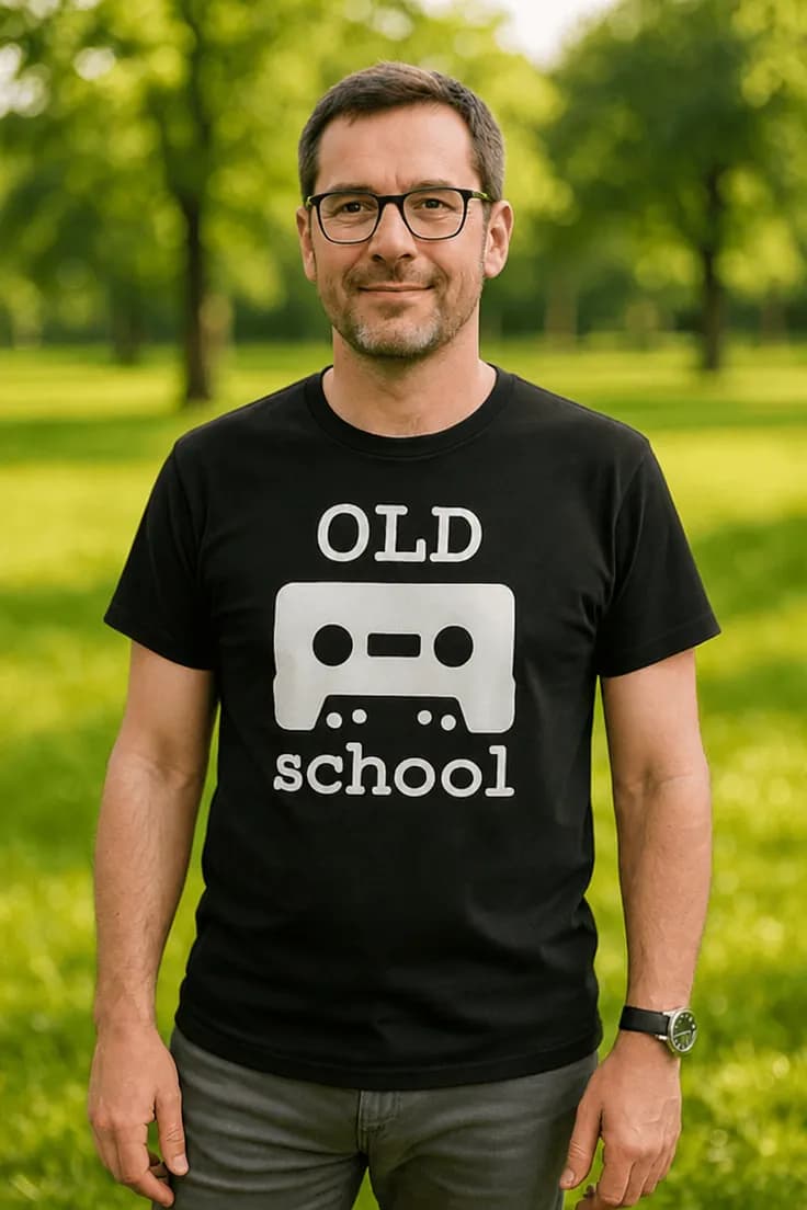 Rolig t-shirt Old school