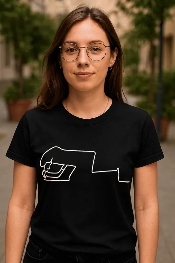 Rolig t-shirt pajumbadum