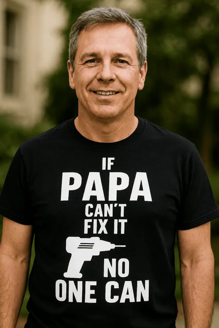Rolig t-shirt Papa fix it – IF PAPA CAN'T FIX IT