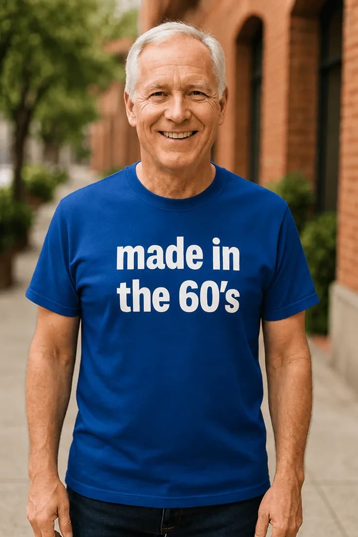 Rolig t-shirt Tillverkad på 60 talet
