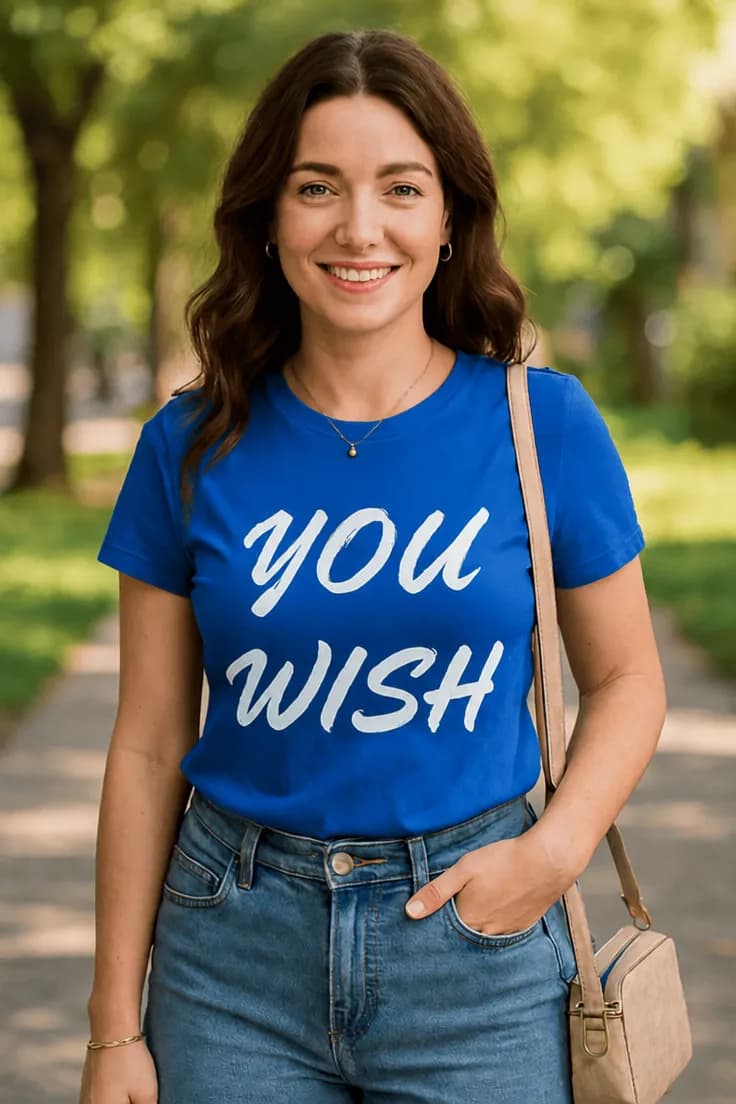 Rolig t-shirt you WISH