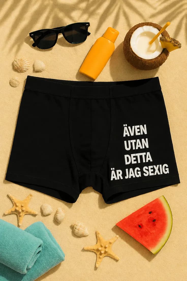 Roliga boxershorts Sexig utan dem – ÄVEN UTAN DETTA