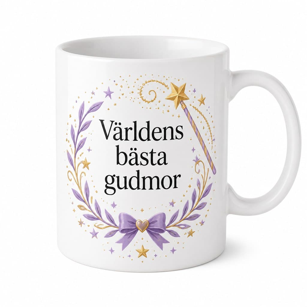 Mugg till gudmor – Världens bästa gudmor