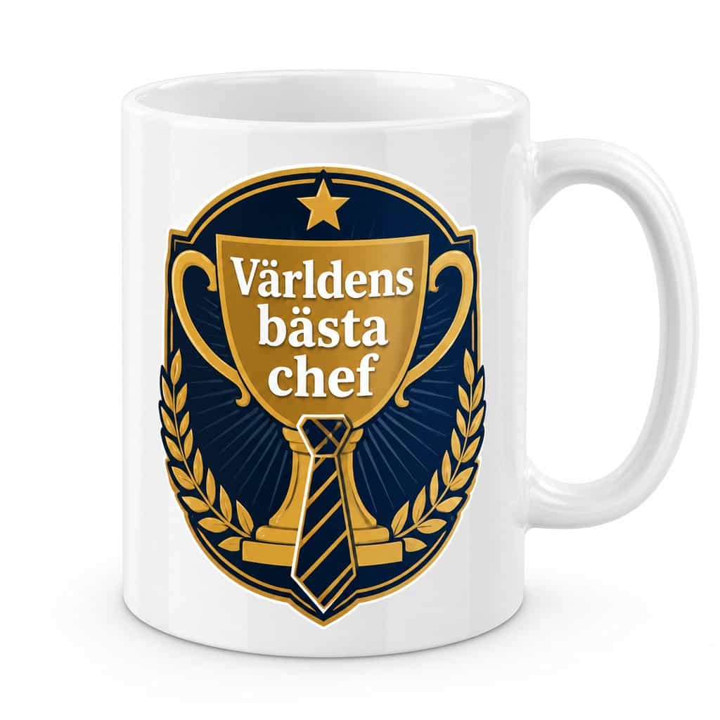 Mugg med chefmotiv – Världens bästa chef