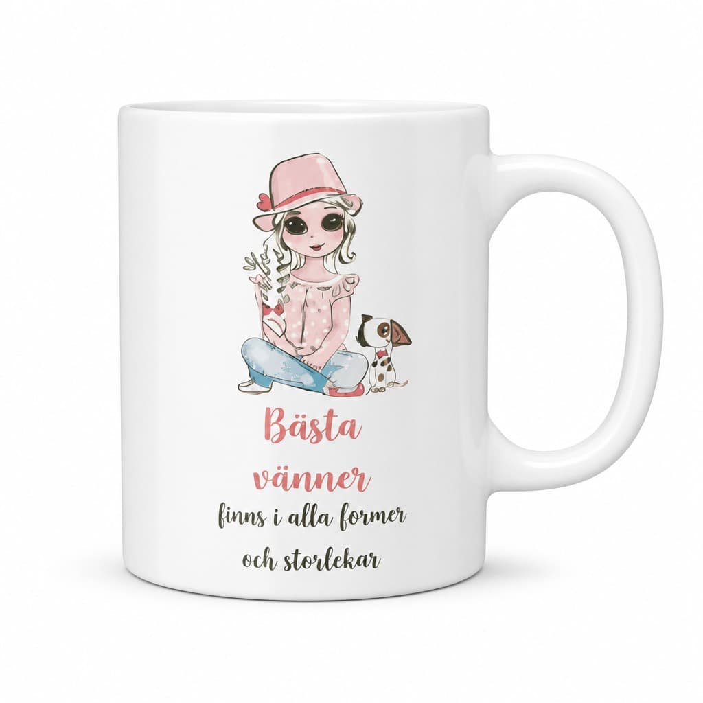 Rolig mugg Bästa vänner med namn – Katja och Aron